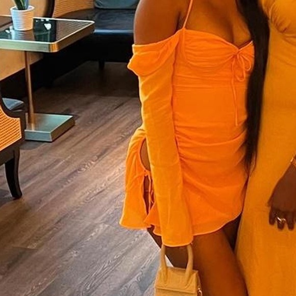 House of CB Baby Halter Long Sleeve Minidress - Picture 4 of 5